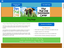 Tablet Screenshot of petpugdog.com